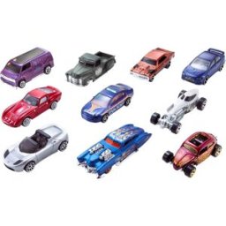 Hot Wheels Pack de 10 coches de juguete básicos (modelo surtido).