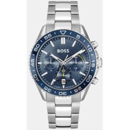 Boss Reloj de hombre Runner 1514143 cronógrafo de acero. Plata