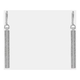 DKNY Pendientes Core pavé cristal. Blanco