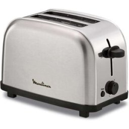 Moulinex Tostador LT330D Classic 2 ranuras cortas acero inoxidable 700W. Inox