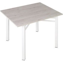 El Corte Inglés Mesa extensible laminada Scotland. Blanco / Roble blanco