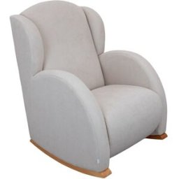 Micuna Butaca Mecedora de lactancia reclinable Flor Relax. Gris perla niño