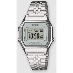 Casio Reloj de mujer de Collection LA680WEA-7EF Vintage Dig Mid Size. Plata