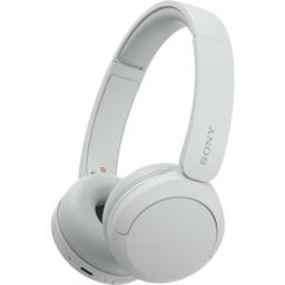 Sony WH-CH520 Auriculares inalámbricos de diadema, hasta 50h batería, ecualizador, iOS, Android y PC. Blanco