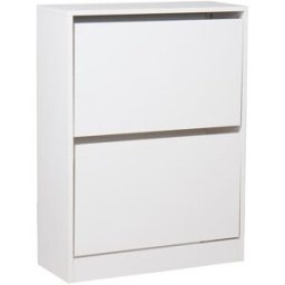 BriCor Mueble Zapatero 2 Puertas. Blanco