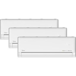 Midea Aire acondicionado Multisplit 3x1 Inverter con 2262 frig/h + 2262 frig/h + 3027 frig/h - 3X1 7,8KW Sols. Blanco