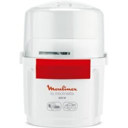 Moulinex Picadora 1-2-3: 800W de Potencia, Cuchilla de Acero Inoxidable. Blanco