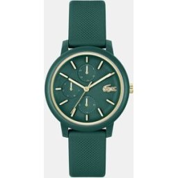 Lacoste Reloj mujer 12.12 2001329 multifunción silicona verde. Verde