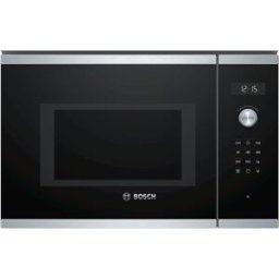 Bosch Microondas integrable 25 litros y grill Master Chef - BEL554MS0. Cristal negro/inox