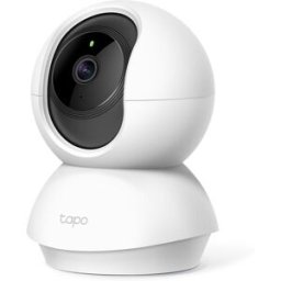 TAPO Cámara Vigilancia IP TC71, Visión nocturna, Detección Inteligente IA, 360º. Blanco