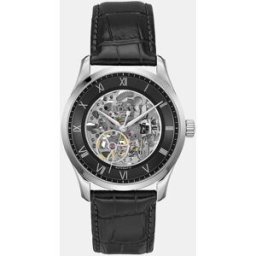 Boss Reloj de hombre Principle Skeleton 1514234 automático de piel. Negro