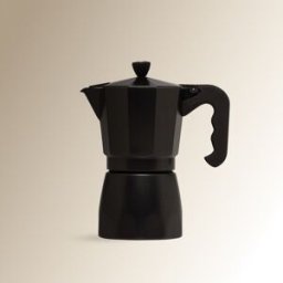 El Corte Inglés Cafetera italiana de aluminio para inducción . (6 Tazas) Negro