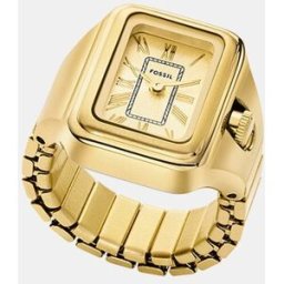 Fossil Reloj anillo de mujer ES5343 de acero dorado. Dorado
