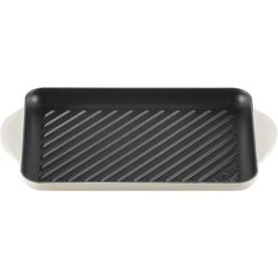 Le Creuset Parrilla rectangular de hierro fundido . (Grill de 32 cm) Merengue