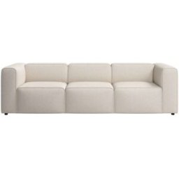 BoConcept Sofá Carmo de 3 plazas tela Lazio bouclé . Blanco