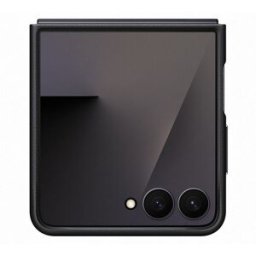 Samsung Funda de Cuero Vegano negra para Galaxy Z Flip7. Negro