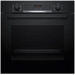 Bosch Horno multifunción con limpieza por Pirólisis y Aqualisis - HBA574BB3. Cristal negro