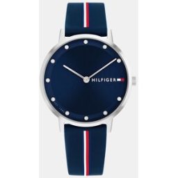 Tommy Hilfiger Reloj de mujer Pippa Le 1782736 multifuncion de silicona azul. Azul
