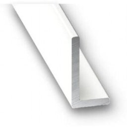 Cqfd Perfil Ángulo Desigual Aluminio Lacado 1 m. Blanco