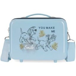 Disney Neceser infantil ABS Dalmatas con capacidad de 9L. Azul claro