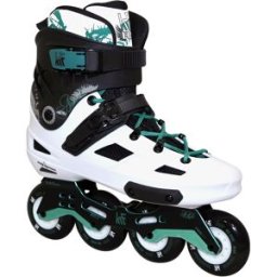 KRF Patines Freeskate unisex Angel 4*80 blanco/verde The New Urban Concept. (43) Blanco