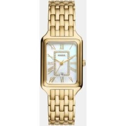 Fossil Reloj de mujer ES5304 de acero dorado. Blanco
