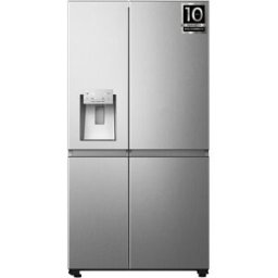 Hisense Frigorífico americano Total No Frost, con dispensador - RS818N4TIC. Inox