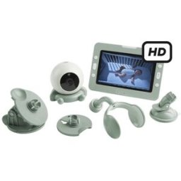 Babymoov Vigilabebes de video YOO GO + HD con cámara robotizada de alta definición. Verde anticuario niño