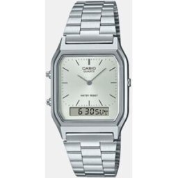 Casio Reloj hombre Vintage AQ230A7AMQYES de acero. Plata
