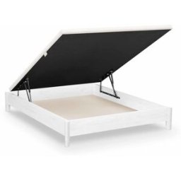 Sonpura Canapé abatible de madera Loto . (Cama 180 x 190 cm) Ártico