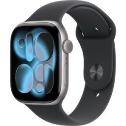 Apple Watch Series 11 GPS + Cellular 46mm Aluminio gris espacial con Correa Deportiva Negro (S/M). Aluminio Gris Espacial