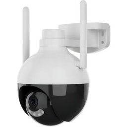 ENERGEEKS Cámara vigilancia WiFi exterior motorizada. Blanco