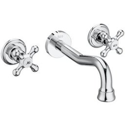 Roca Grifo bimando empotrado para lavabo Carmen . Cromo