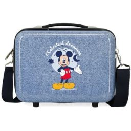 Disney Neceser en ABS Mickey Mountains adaptable con capacidad de 9L. Azul