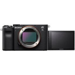 Sony Alpha 7C cámara Evil Full Frame cuerpo con sensor CMOS Exmor R de fotograma completo de 24,2 MP. Vídeos 4K(ILCE7CS.CEC). Negro