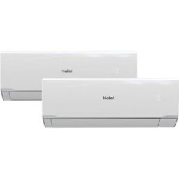HAIER Aire acondicionado Multisplit 2x1 Inverter con 2.236 frig/h + 3.010 frig/h - TIDE 25+35/40 PREMIUM A+++/A+++. Blanco
