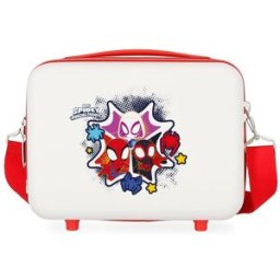 Personajes Neceser ABS Mickey 3D adaptable con capacidad de 9L. Blanco / Rojo