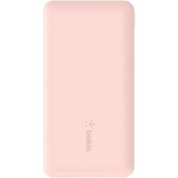 Belkin Batería externa 3 puertos 10000 mAh + cable USB-A a USB-C. Oro Rosa