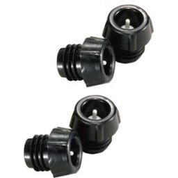 Peugeot Set de 4 tapones de vino Epivac . Negro