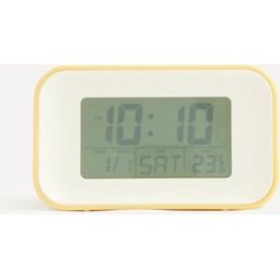 Acctim Reloj despertador digital rectangular Alta . Mostaza
