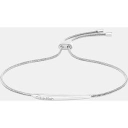 Calvin Pulsera Elongated Drops de acero. Plata
