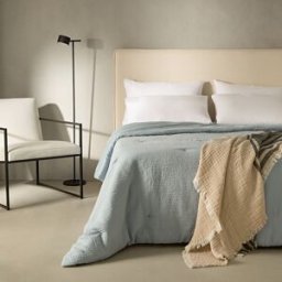 El Corte Inglés Edredón algodón Soma . (Cama 135 cm) Azul