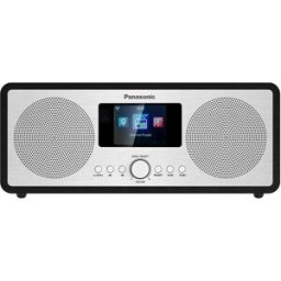 Panasonic Radio RF-D40EG-K, Wi-Fi, DAB/FM, Bluetooth, radio por Internet. Plata