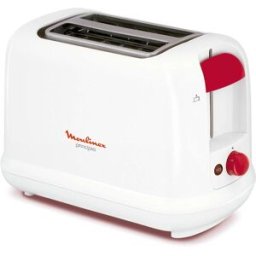 Moulinex Tostadora LT16011 Principio 850 W, ranuras de anchura ajustable. Blanco