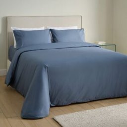 El Corte Inglés Funda nórdica Algodón Percal 200 hilos. (Cama 90 cm) Navy