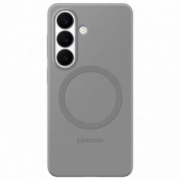 Samsung Funda silicona magnética gris para Galaxy S26+. Gris