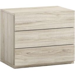 El Corte Inglés Mesita de noche con 3 cajones Alan . (45 cm) Roble