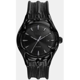 Diesel Reloj de hombre DZ2193 de piel negro. Negro