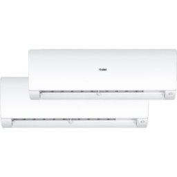 HAIER Aire acondicionado Multisplit 2x1 Inverter con 2.236 frig/h + 3.010 frig/h Flexis - 25+35 LUVi. Blanco