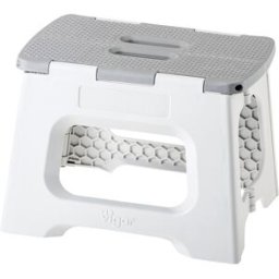 Vigar Taburete Plegable Plástico Compact 23 cm. (1 peldaño) Gris